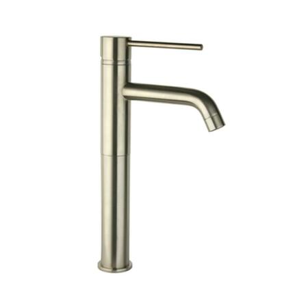JUST Single Handle Kitchen Faucet With Fountain Spout- Polished Nickel JRL-1200-N